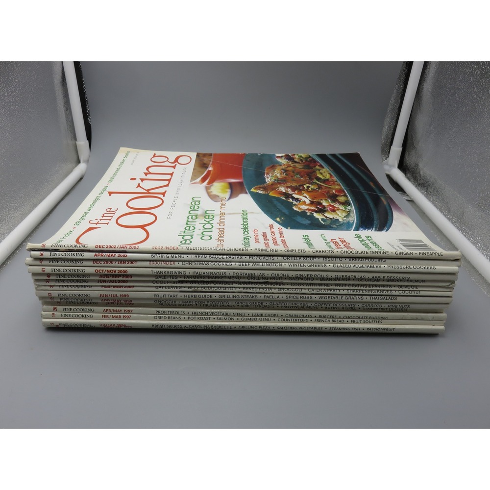 Taunton Fine Cooking Magazine Lot of 14 Issues 1995-2003 Recipes Mixed